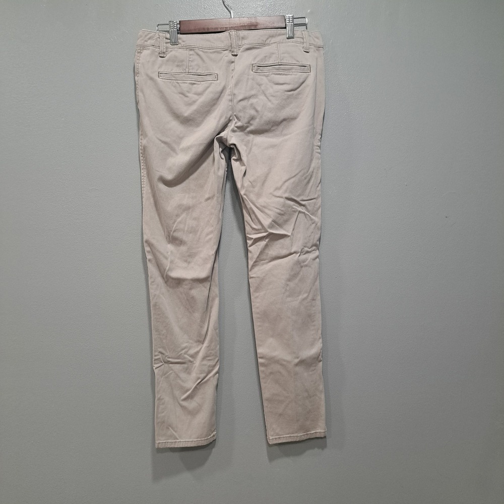 Abercrombie & Fitch‎ Womens Sz 4 Ivory Khaki Skinny Leg Pants Perfect Stretch - Picture 3 of 8